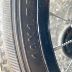 自転車 14インチ オレンジ系　カゴ ベル サイクル　子供　補助付きの画像