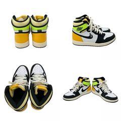 186000 現状品 NIKE ナイキ エアジョーダン１RETRO HIGH OG KBQ6931  25 ボルトゴールド [250404HM070479]の画像