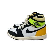 186000 現状品 NIKE ナイキ エアジョーダン１RETRO HIGH OG KBQ6931  25 ボルトゴールド [250404HM070479]の画像