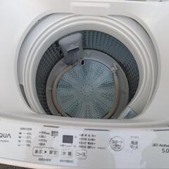 【2022年製美品】AQUA　全自動洗濯機「AQW-S5E9(KW)」の画像