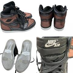 186000 現状品 NIKE ナイキ スニーカー AIR JORDAN エアジョーダン CU6690  ブラック メタリック ローズ ゴールド 箱入り [250528HM240048]の画像