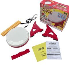186002 現状品 任天堂 ／ Nintendo ニンテンドー 太鼓とバチ　ソフト・マイバチ付き☆ [250416HM090092]の画像