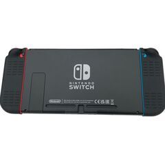 186000 現状品 任天堂 ／ Nintendo ニンテンドー Nintendo Switch HAC-001  ブルー レッド カバー付き 本体 [250430HM250118]の画像