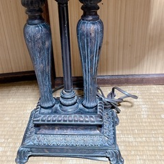 【動作OK】クラシック テーブルランプ 2灯 ビーズシェード E26/60W対応 アンティーク風卓上ランプ 2台セット アイボリー布シェード＆ビーズフリンジ ブロンズ調ベースのテーブルライト 照明 ホテルライク間接照明 インテリア 飾り ヴィンテージの画像