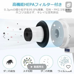 未開封　日本製モーター内蔵　掃除機  コードレス掃除機 スティッククリーナー の画像