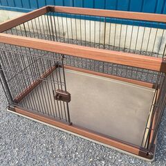 ★犬　ゲージ　ウッディフレーム サークル の画像