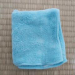 タオルハンカチ　水色の画像