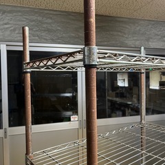 メッシュ　スチール棚の画像