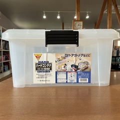 ちょっとした収納に✨ DIY・アウトドアなどに❗️ 押し入れ・納戸の整理に❗️ HARD CONTAINER ハードコンテナ 外寸約551×383×186c mm 内寸約470×310×158mm 透明 収納ボックス　の画像