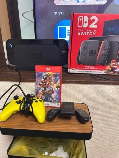 【極
美品】Switch2(マリオ同梱)ストリートファイター6付き