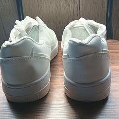 新品 25cm メンズ スニーカー ホワイト 厚底 男女兼用 シューズ 識別番号:【N277-S】の画像
