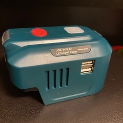 新品！リチウム電池インバーター,電動工具リチウム電池インバータ発電機ポータブル電源デュアル USB アダプタ LED ライト付き 18V リチウム電池の画像