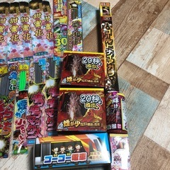 スパークラー花火、噴出し花火などの画像