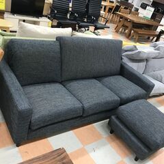 【ｼﾞｬﾝｸﾞﾙｼﾞｬﾝｸﾞﾙ金沢店】  ソファー3人掛け グレー W195×D85×H50 クリーニング済み												の画像