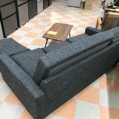 【ｼﾞｬﾝｸﾞﾙｼﾞｬﾝｸﾞﾙ金沢店】  ソファー3人掛け グレー W195×D85×H50 クリーニング済み												の画像