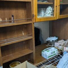 あげます　食器棚　年代物　和風の画像