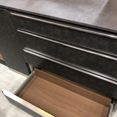 綾野製作所（AYANO）キッチンカウンター未使用品ブラック　ソフトクローズ【トレファク堺福田店】の画像