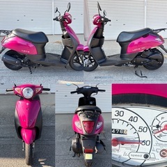 レッツ低燃費Fi.現行モデル⭐️バッテリー・プラグなど新品で快調⭐️まだまだ新しい⭐️50cc原付スクーター⭐️の画像