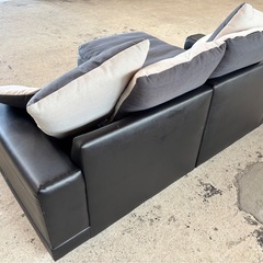 ✨ おしゃれなL字ソファ クッション付き  🛋 ゆったり快適デザイン  ニトリ「キングダム3KD」シリーズの画像