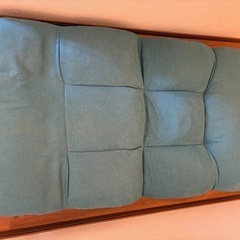 ニトリ1人用ソファ（青）の画像