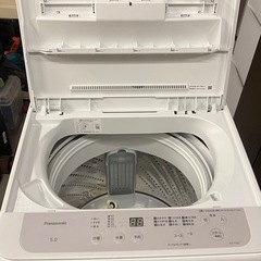 & 洗濯機　Panasonic パナソニック　5kg NA-F5B2 2023年製　動作確認済みの画像