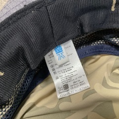 良品 karrimor カリマー キッズ 帽子 ハット アウトドア カモフラ アゴ紐付きの画像