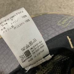 良品 karrimor カリマー キッズ 帽子 ハット アウトドア カモフラ アゴ紐付きの画像