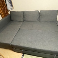 IKEAソファベッド　FRIHETENフリーヘーテン　ダークグレーの画像