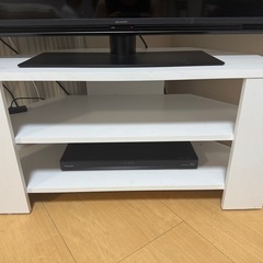 TV台　TVボード　ホワイトの画像