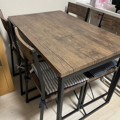 美品 ダイニングテーブル チェア セットの画像