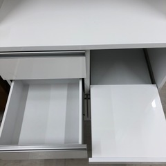 近藤産業レンジボード2枚スライド扉ホワイト【トレファク堺福田店】の画像