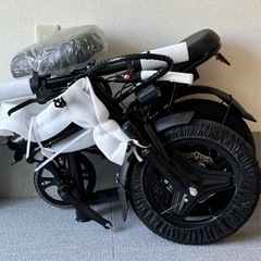 引取限定大容量/新品/ハイスペック/折りたたみ/電動アシスト自転車/白の画像