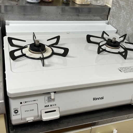 I-TOP リンナイ LUMiKKi ガスコンロ ガステーブル グリルなし ホワイト 白雪姫 幅 59cm (都市ガス｜強火力側：左)