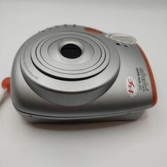 シルバー/オレンジのcheki チェキ　instax mini 20の画像