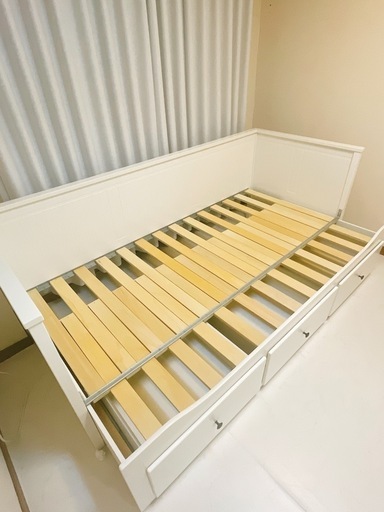 IKEA HEMNES ヘムネス デイベッドフレーム（引き出し×3）, ホワイト
