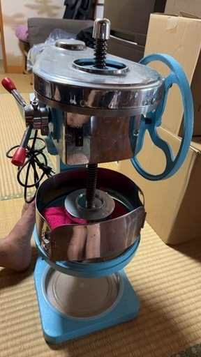電動手動かき氷機