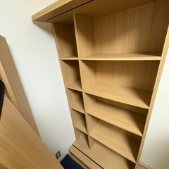 スライド式　本棚の画像