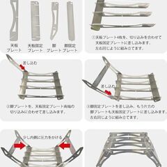 ★安定感◎★ 耐荷重10kg クッカースタンド BBQコンロ 折り畳み ポーチ付の画像