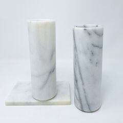 花瓶セット（大理石風＆ガラス他）まとめての画像