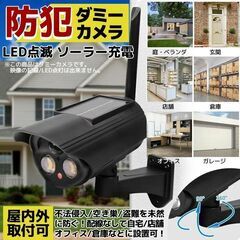 ★手軽に防犯対策★ LED ダミーカメラ 監視 取付ボルト付属 電池式 配線不要の画像