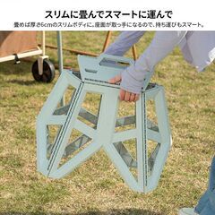★耐荷重100kg★ 大サイズ アウトドアチェア 1秒設置 グリーン 他カラー有の画像