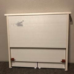 折りたたみテーブル 木製　A4入る棚付き　山善(YAMAZEN)棚付き 幅80 MOT-8045の画像