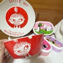 ムーミンぬいぐるみ食器などセットの画像