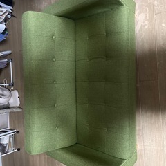 緑色 2人掛け ソファの画像