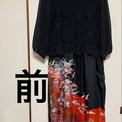 着物リメイクドレスワンピースの画像