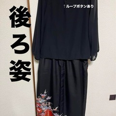着物リメイクドレスワンピースの画像