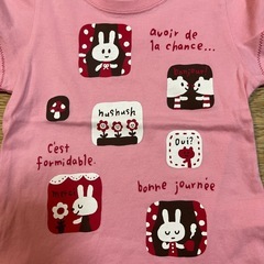 Hush Hush女児100サイズTシャツ/ピンク 美品の画像