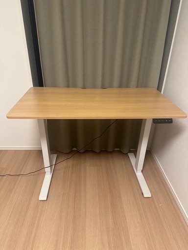 手渡しのみ 電動昇降デスク 無段階高さ調節 メモリー機能付き