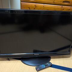 Panasonic　37インチ液晶テレビとテレビ台の画像
