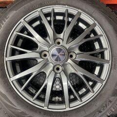 【BSBLIZZAK VRX2 155/65R14】スタッドレス【Weds ravrion RM01 社外ホイール 14インチ 4.5J4HPCD100+45】20年製 バリ溝 タント等 (STD002)の画像